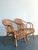 Wood Vintage Boho Bent Rattan Lounge Chairs - A Pair For Sale - Image 7 of 12