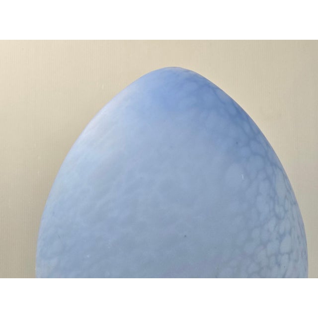 Glass Vintage Egg-Shaped Table Lamp, 1970s For Sale - Image 7 of 10