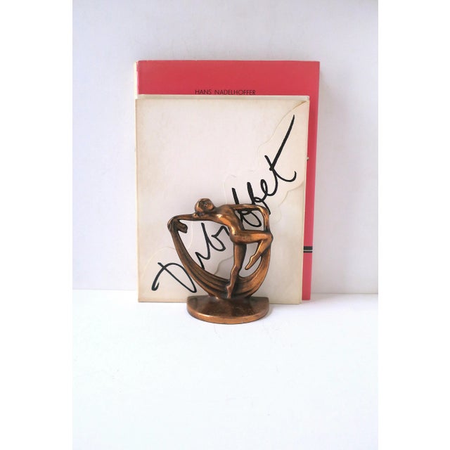 Art Deco Art Deco Bookends Female Figure, Circa Early 20th Century, Pair For Sale - Image 3 of 10