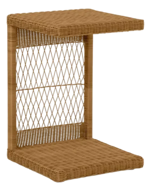 Indoor/Outdoor Laptop Wicker C Table