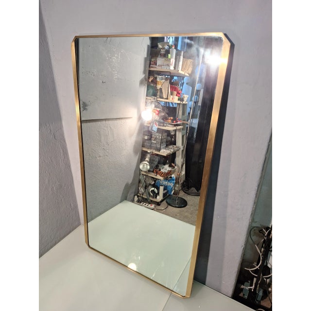 1960s Large Mirror in Brass, 1960s For Sale - Image 5 of 8