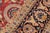 1990s Elegant Agra Tabriz Pak-Persian Red/Blue Wool Rug - 9'3'' X 12'2'' For Sale - Image 5 of 9