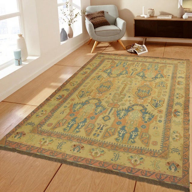 Crafted by skilled master weavers with handspun wool and natural dyes with mesmerizing intricacy and gorgeous color...
