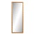 20th Century French Faux Bamboo Carved Wood Wall Mirror For Sale