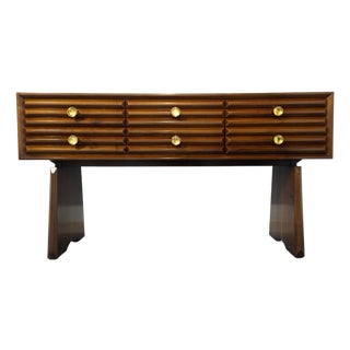 Mid-Century Modern Italian Wooden Sideboard by Paolo Buffa, 1940s For Sale