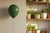 Modern Glossy Ceramic Balloon Wall Sculpture in Forest Green- Medium Size For Sale In New York - Image 6 of 11