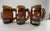 Vintage Siesta Ware Amber Western Cowboy Bar Mugs — Set of 6 For Sale - Image 4 of 8