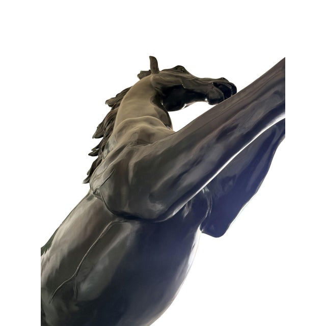 Monumental Rearing Stallion Bronze Sculpture – 131 Inch For Sale In Dallas - Image 6 of 9