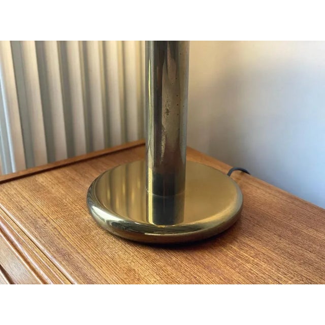 Gold Mid-Century Cosack Brass Table Lamp, 1970s For Sale - Image 8 of 11