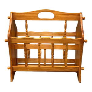 Swedish Modern, Pine, Magazine Rack, Sweden, 1960s
