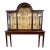 19th Century Chippendale Style Carved Mahogany China Display Cabinet For Sale