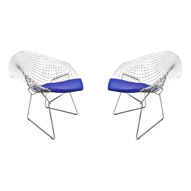 Set of Diamond Chairs by Harry Bertoia for Knoll, 1980s For Sale