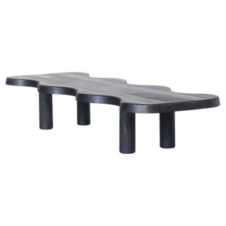Black Crocodile Low Table by Atelier Thomas Serruys For Sale