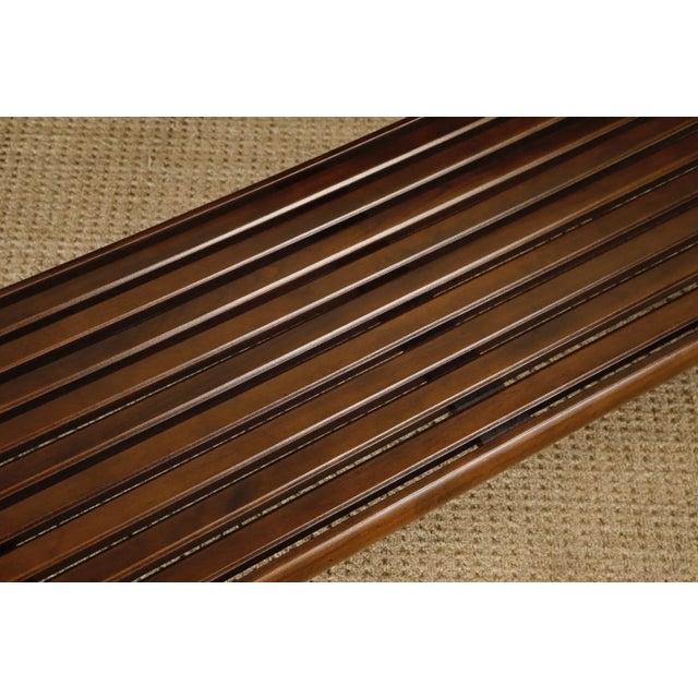 Mid-Century Modern Walnut Slatted Bench or Coffee Table, 1960s, Refinished For Sale - Image 12 of 15