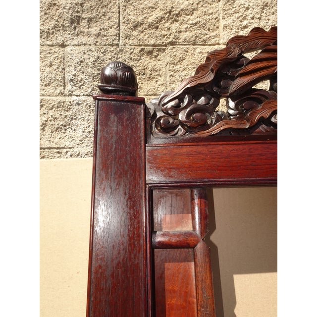 Antique Japanese Shibayama Style Two Panel Folding Screen Intricate Carved Doors For Sale - Image 15 of 18