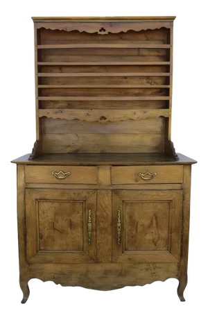 French Fruitwood Vaisselier Buffet c1840