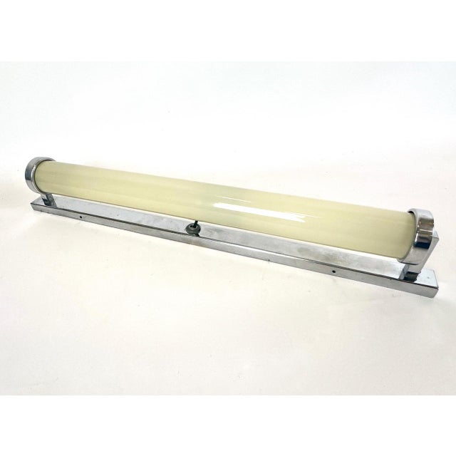 Bauhaus Nickel-Plated Tubular Wall Lamp from Napako, 1930s For Sale - Image 4 of 13