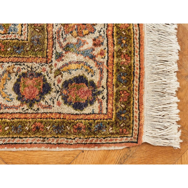 Hand-Knotted Turkish Kayseri Rug For Sale - Image 3 of 10
