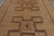Tribal Vintage Moroccan Tuareg Mat With Twin Geometric Medallions in Beige & Red - Rug & Kilim For Sale - Image 3 of 8