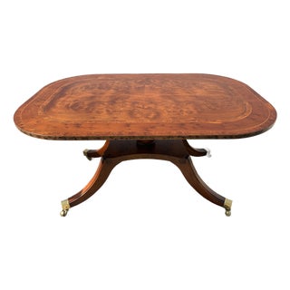 Modern Chippendale Inspired Burled Walnut Coffee Table For Sale