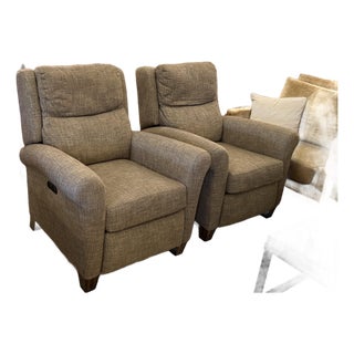 Flexsteel Belle Power Rocking Recliners, Pair For Sale