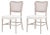 Cela Oak & Cane Upholstered Dining Chairs, Set of 2 For Sale - Image 13 of 13