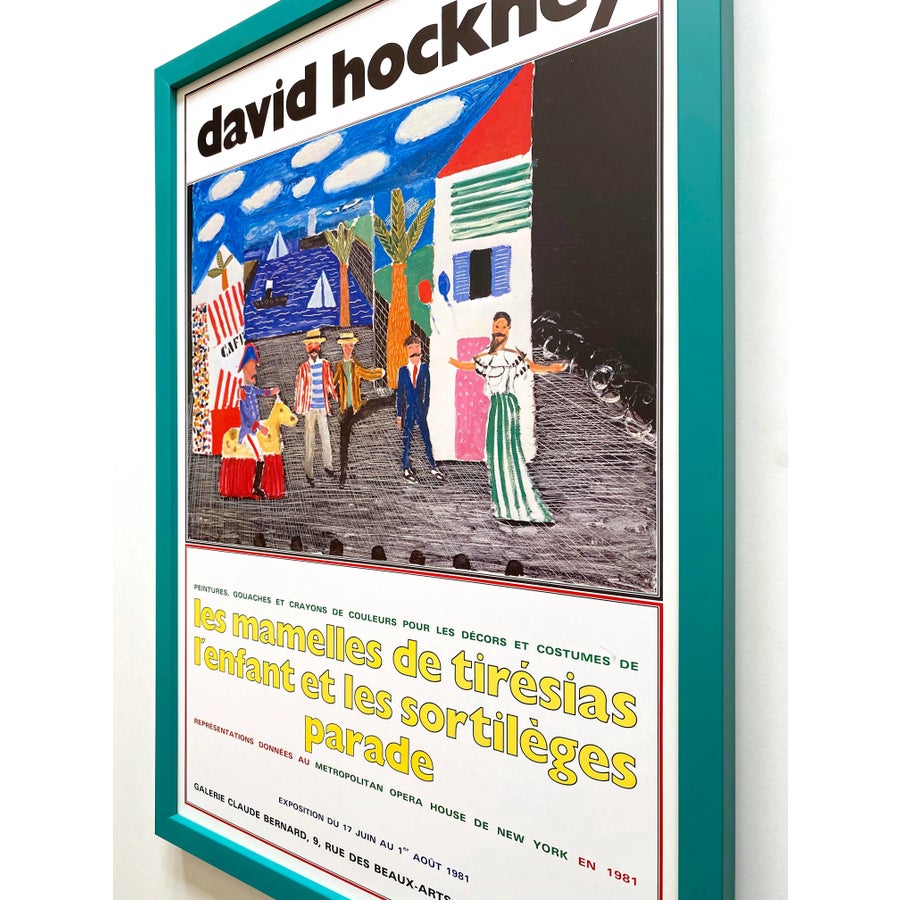 David Hockney Vintage 1981 Lithograph Print 