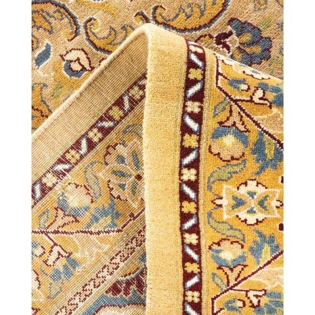 Mogul, One-of-a-Kind Hand-Knotted Area Rug - Yellow, 9' 3" x 12' 2" For Sale In New York - Image 6 of 8