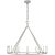 Darlana Large Single Ring Chandelier in Polished Nickel Designer: Chapman & Myers Canopy: 6" Round Mounting: Chain Shade...