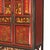 Red Antique Chinese Gilt Decorated Cinnabar, Ebonized & Floral Carved Wardrobe C1920 For Sale - Image 8 of 12