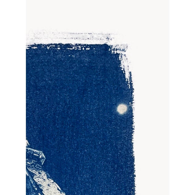 “Full Moon and Eiffel Tower" Giclee From Cyanotype by CKB For Sale - Image 4 of 6