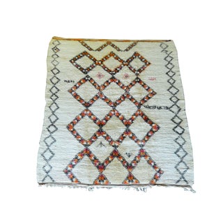 Vintage Moroccan Beni Ourain Rug - 6' 2" x 9' 2" For Sale