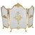 Antique French Rococo Gilt Bronze Flaming Torch Triple Fire Screen, 1870s For Sale - Image 12 of 12