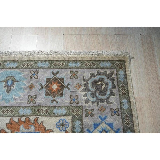 10x14 Ivory Hand-Knotted Wool Floral Symphony Classic Traditional Carpet Rug For Sale In New York - Image 6 of 10