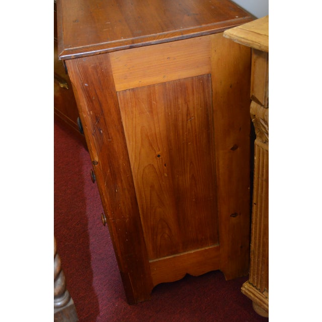 Antique Honey Pine Chest of 4 Drawers / Dresser English Farmhouse Country For Sale - Image 4 of 18