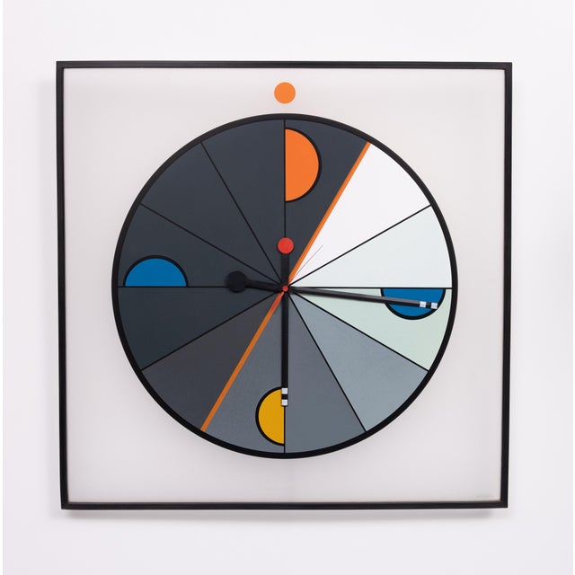 Large Morphos Clock by Kurt B. Delbanco for Acerbis, 1980s For Sale - Image 11 of 11