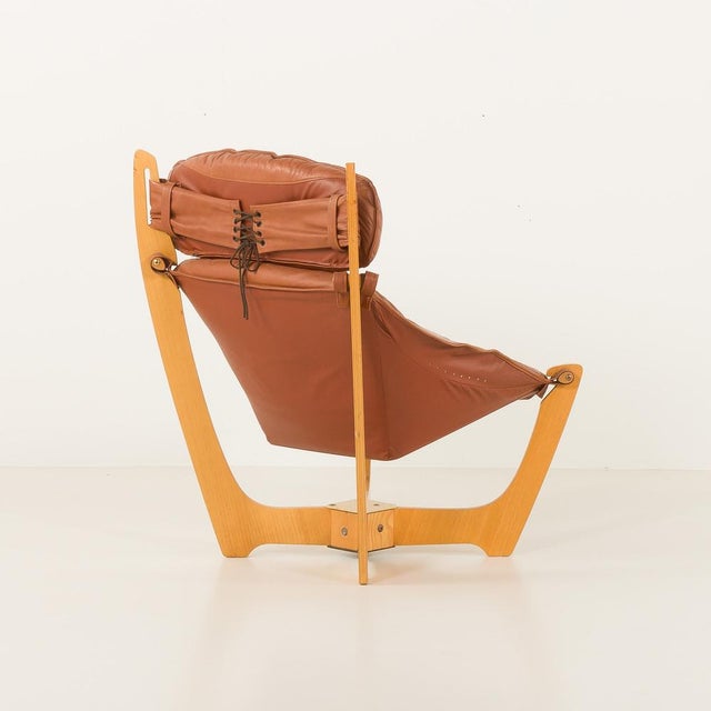 The Luna lounge chair is a well-known design by the Norwegian designer Odd Knutsen. This pair was designed in the early...