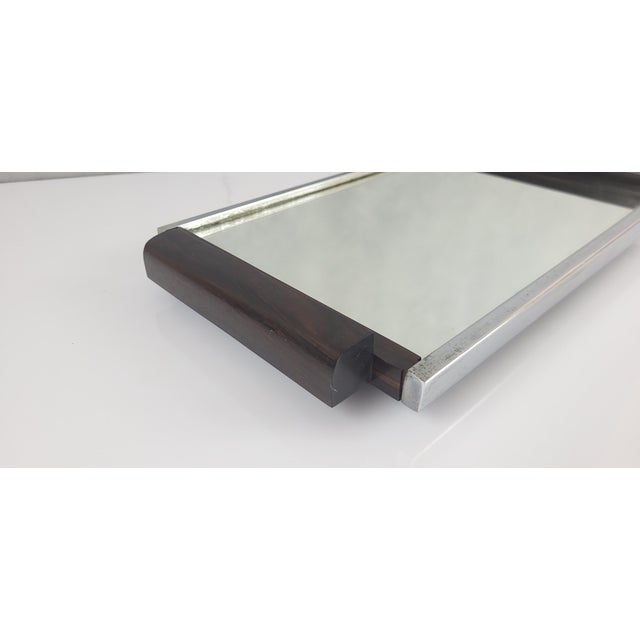 Art Deco Macassar wood mirror tray, circa 1930s Dimensions: 22.2 x 36.2 cm Height: 4 cm