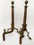 French Antique French Brass Andirons - A Pair For Sale - Image 3 of 9