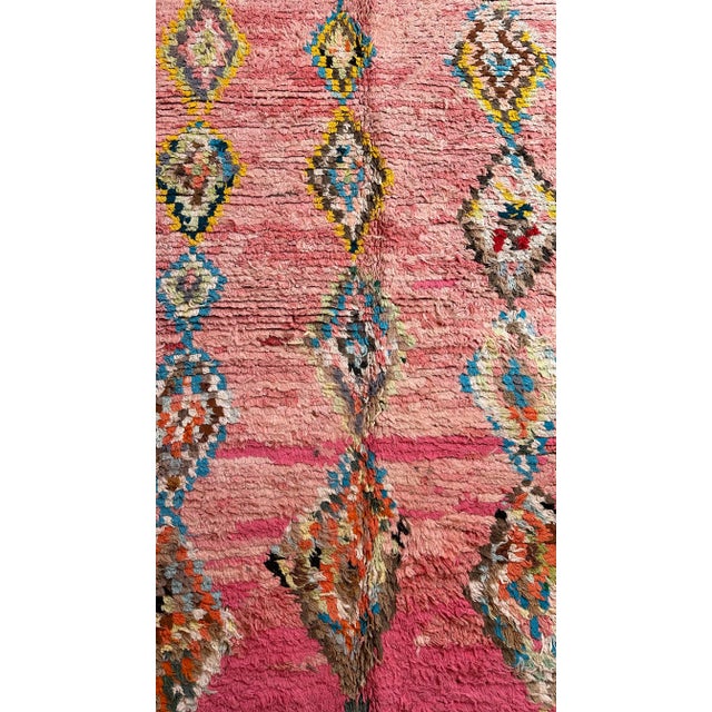 1980s Pink Moroccan Tribal Rug - 11.7 X 6.43 Ft For Sale In Cleveland - Image 6 of 11