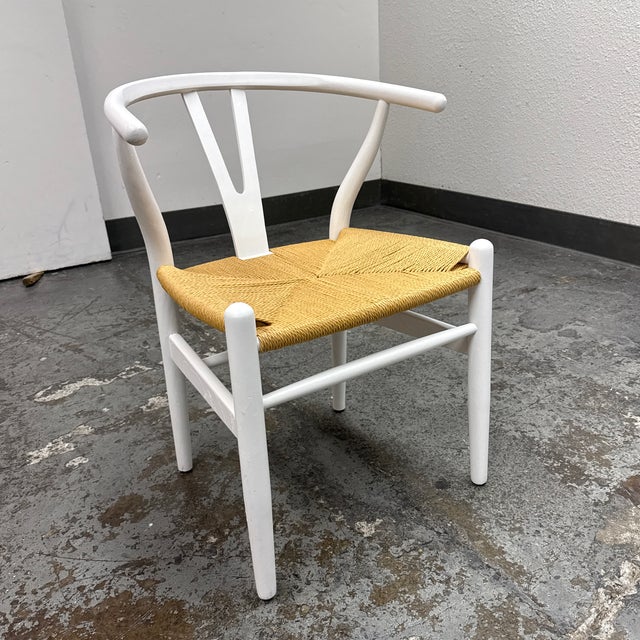 Mid-Century Modern Modway Amish Wood Rope Side Chair For Sale - Image 3 of 12