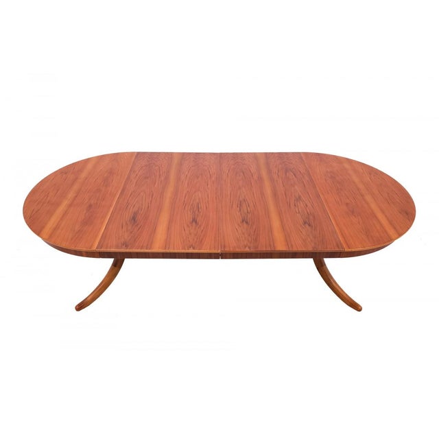 Mid-Century Round Walnut Table, Germany, 1950s For Sale - Image 9 of 11