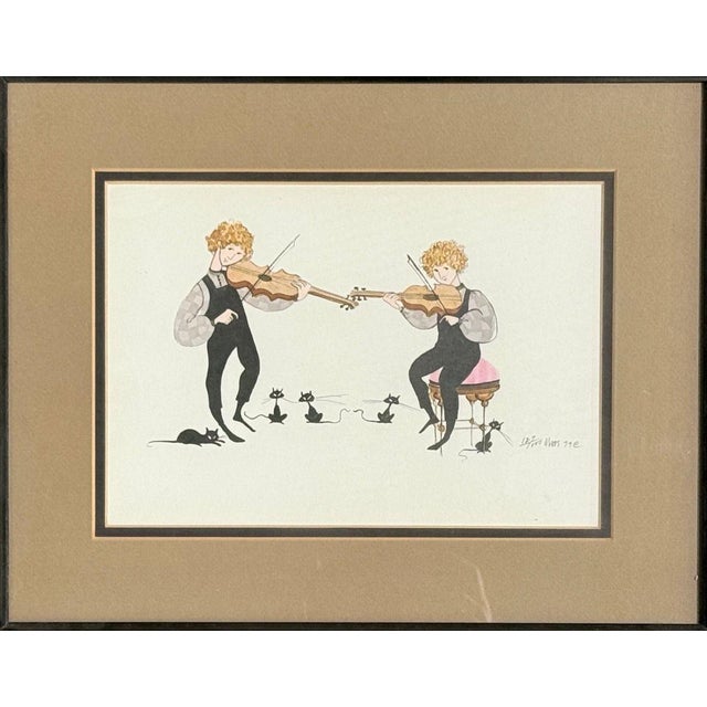 P. Buckley Moss, Framed Folksy Artwork Print, Usa, 1979 For Sale - Image 4 of 7