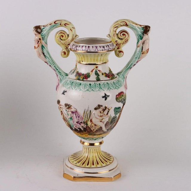 Ceramic Ceramic Vases from Capodimonte, Set of 2 For Sale - Image 7 of 11