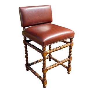 Paul Ferrante Spanish Colonial Bar Stool For Sale