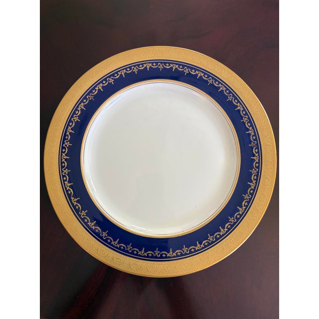 Aynsley Georgian Cobalt Dinner Dishes, England, Late 20th Century, Fit for an Embassy For Sale - Image 13 of 15
