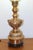 Vintage Asian Figural Brass Table Lamp With Milk Glass Globe Shade – Hollywood Regency Chinoiserie Lighting For Sale - Image 9 of 16