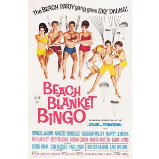 Beach Blanket Bingo 1965 U.S. One Sheet Film Poster For Sale