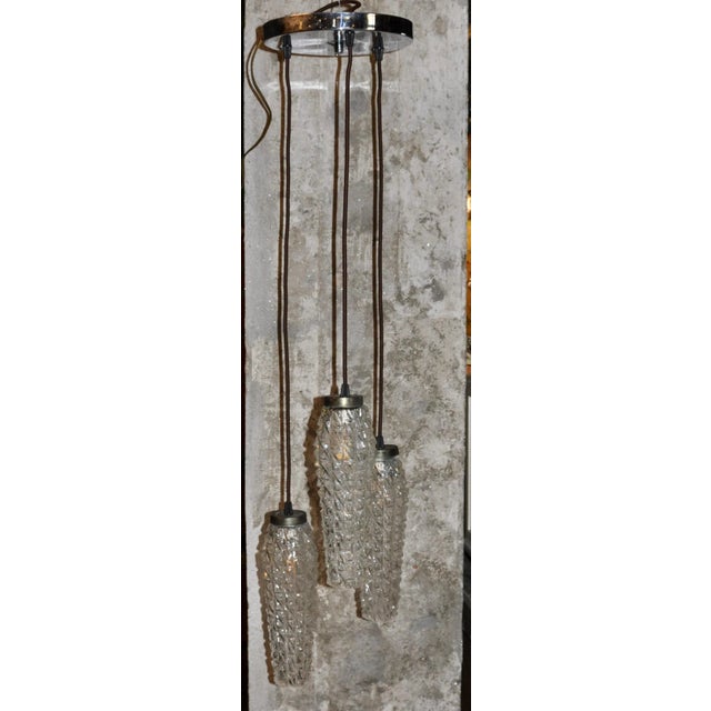 Cascading Ceiling Lamp with 3 Shades, 1960s For Sale - Image 10 of 16