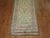 Textile Zabihi Collection Pink and Green Vintage Karabagh Runner - 3'8" x 10'7" For Sale - Image 7 of 9